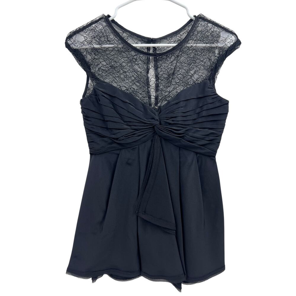 BCBGMaxAzria Lace black corset top